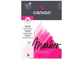 Альбом для маркеров А4 CANSON MARKER 70г/кв.м (белая, экстра гладкая) 70 листов 