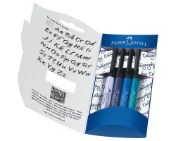 Набор Faber-Castell 4 шт для каллиграфии, оттенки синего 267109