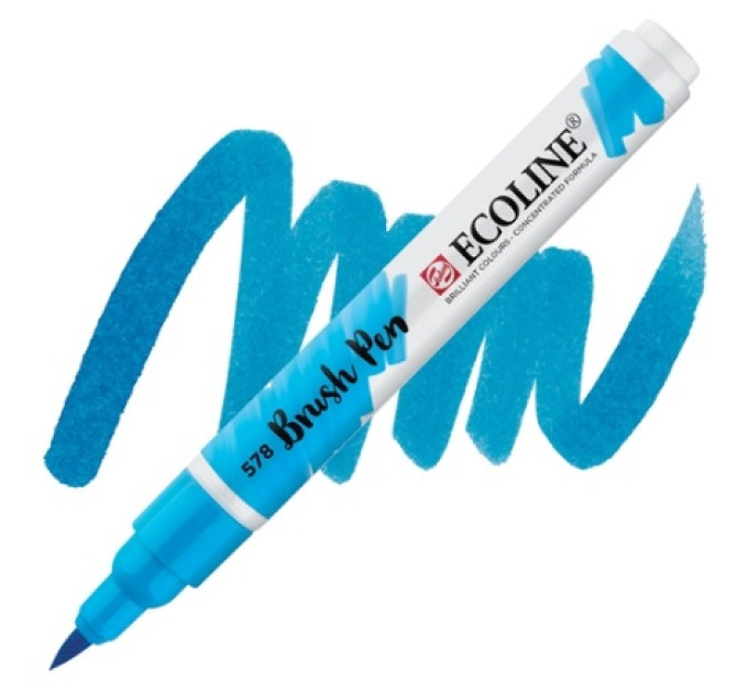 Ручка-кисть акварельная Ecoline Brush pen, №578 Небесно-голубой