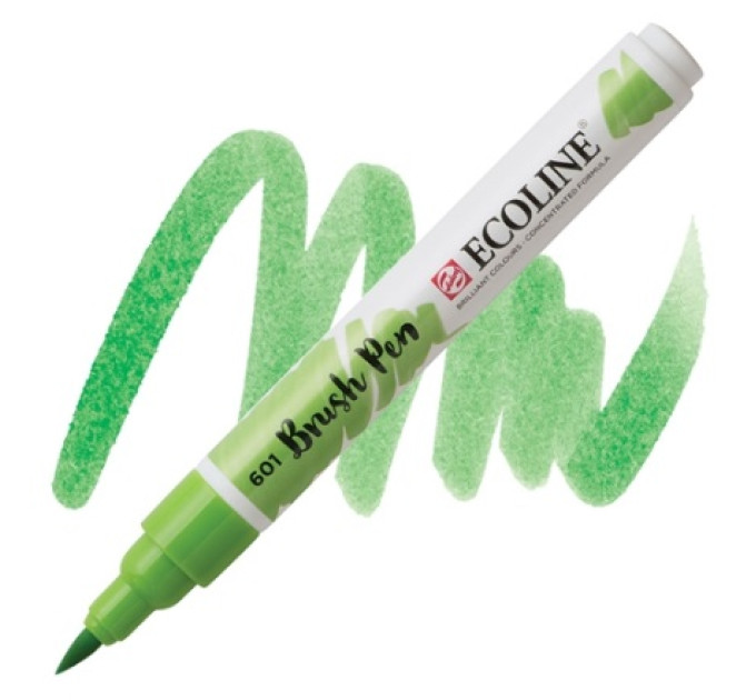 Ручка-кисть акварельная Ecoline Brush pen, №601 Зеленый светлый