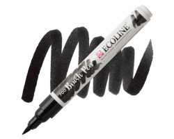 Ручка-кисть акварельная Ecoline Brush pen, №700 Черный