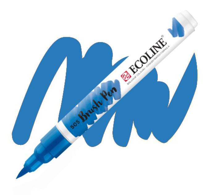 Ручка-кисть акварельная Ecoline Brush pen, № 505 Ультрамарин светлый
