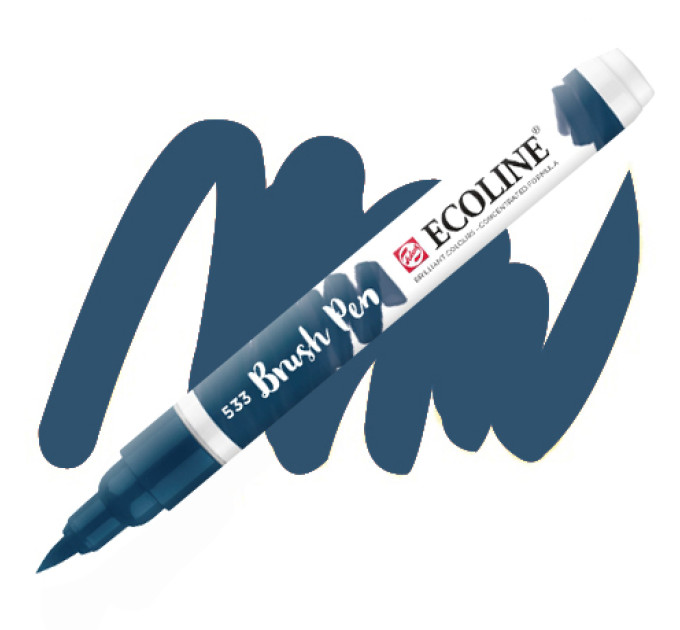 Ручка-кисть акварельная Ecoline Brush pen, № 533 Индиго
