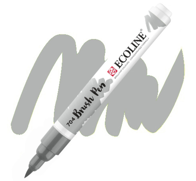 Ручка-кисть акварельная Ecoline Brush pen, № 704 Серый