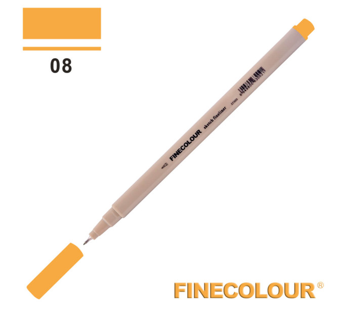 Лінер Finecolour Liner на водній основі 008 темно-жовтий EF300-08