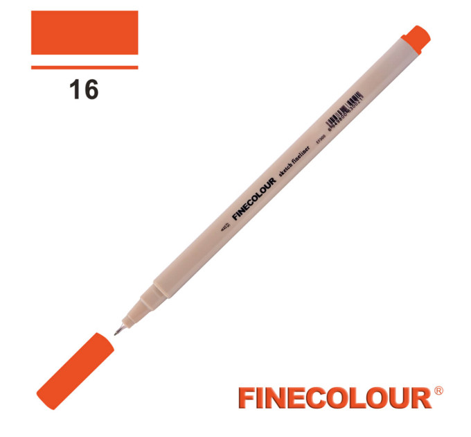 Лінер Finecolour Liner на водній основі 016 червонувато-жовтогарячий EF300-16