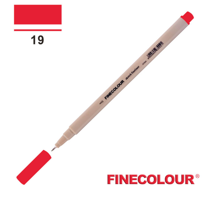 Лінер Finecolour Liner на водній основі 019 насичений червоний EF300-19