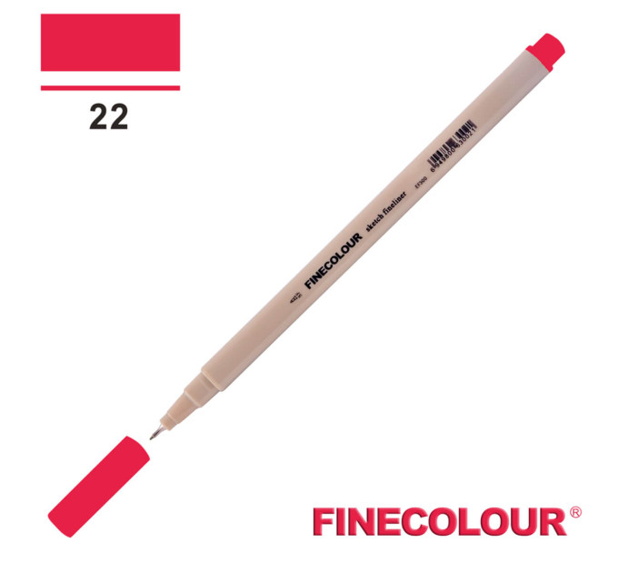 Линер Finecolour Liner на водной основе 022 глубокий красный EF300-22
