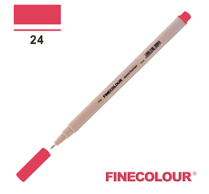 Лінер Finecolour Liner на водній основі 024 блідо-червоний відтінок EF300-24