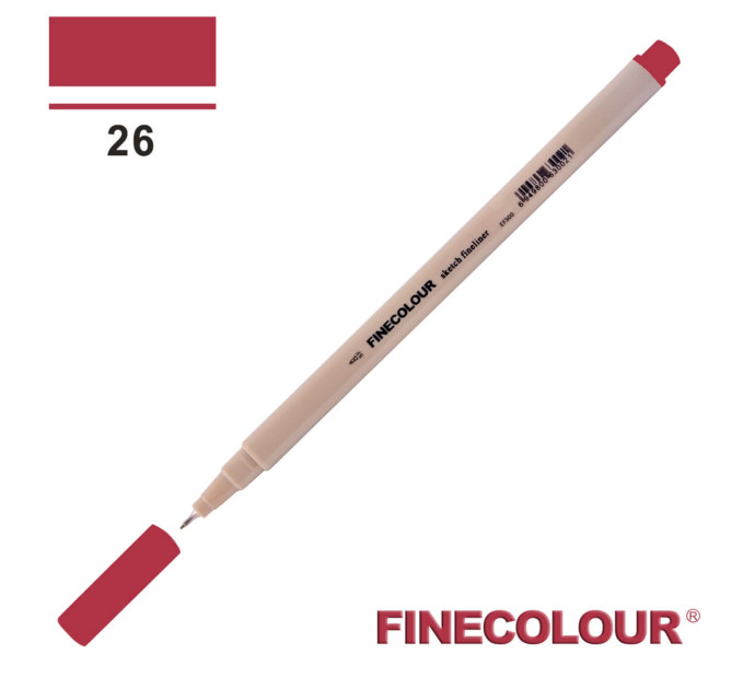 Лінер Finecolour Liner на водній основі 026 червоний EF300-26