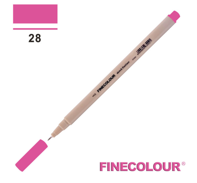 Линер Finecolour Liner на водной основе 028 насыщенный розовый EF300-28