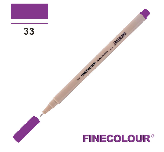 Лінер Finecolour Liner на водній основі 033 темний фіолетовий EF300-33