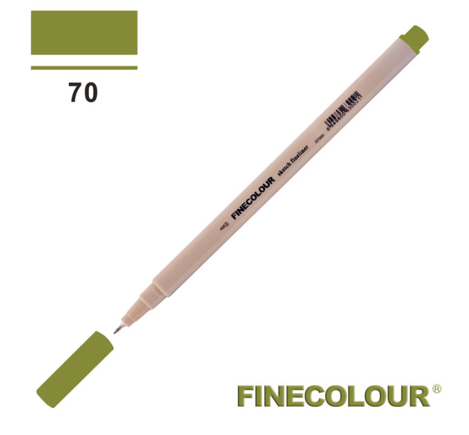 Линер Finecolour Liner на водной основе 070 глубокий оливковый оттенок EF300-70