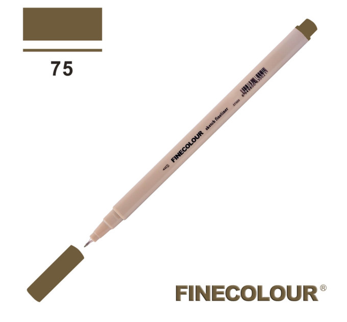 Линер Finecolour Liner на водной основе 075 коричневый EF300-75