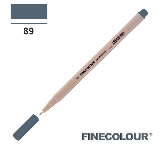 Лінер Finecolour Liner на водній основі 089 темно-сірий відтінок EF300-89