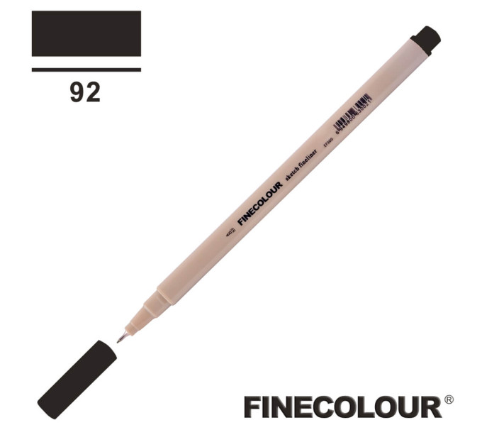 Линер Finecolour Liner на водной основе 092 черный EF300-92