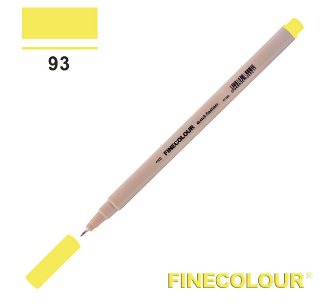 Лінер Finecolour Liner на водній основі 093 флуоресцентний жовтий EF300-93