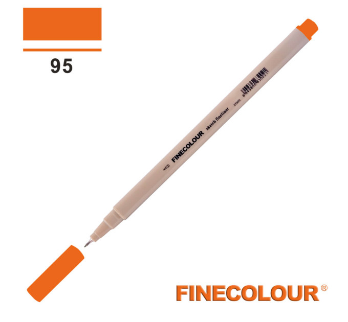 Линер Finecolour Liner на водной основе 095 оранжевый флуоресцентный EF300-95