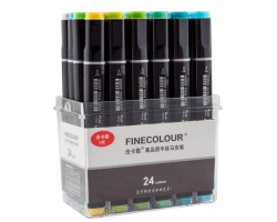 Набір маркерів Finecolour Brush 24 кольори EF102-TB24-foto2