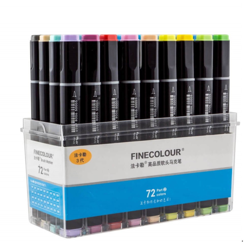 Набор маркеров Finecolour Brush 72 цвета EF102-TB72-foto2