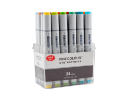 Набор маркеров Finecolour Sketchmarker 24 цвета EF100-TB24