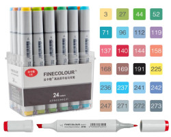Набір маркерів Finecolour Sketchmarker 24 кольори EF100-TB24-foto2