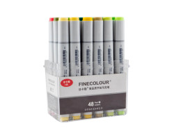 Набір маркерів Finecolour Sketchmarker 48 кольорів EF100-TB48