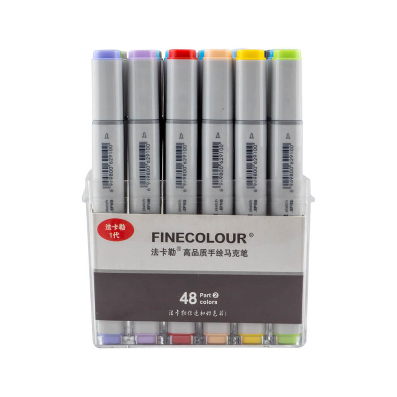Набор маркеров Finecolour Sketchmarker 48 цветов EF100-TB48-foto4