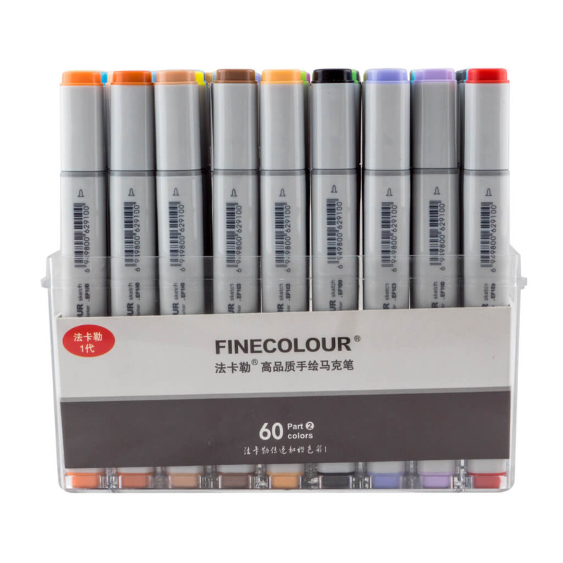 Набор маркеров Finecolour Sketchmarker 60 цветов EF100-TB60-foto3