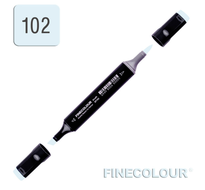 Маркер спиртовой Finecolour Brush 102 мягкий зеленовато-синий BG102