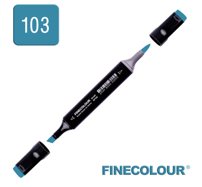 Маркер спиртовой Finecolour Brush 103 темный чирок BG103