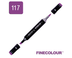 Маркер спиртовой Finecolour Brush 117 фиолетовый глубокий V117