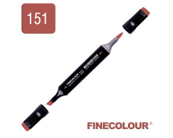 Маркер спиртовой Finecolour Brush 151 красновато-коричневый RV151