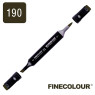 Маркер спиртовий Finecolour Brush 190 вугільний чорний 190