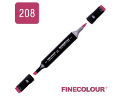Маркер спиртовой Finecolour Brush 208 ярко-красный RV208