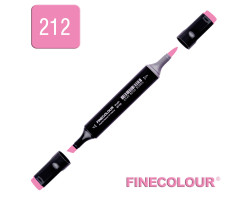 Маркер спиртовой Finecolour Brush 212 прозрачный розовый RV212