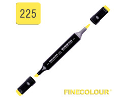 Маркер спиртовой Finecolour Brush 225 кислотный желтый Y225