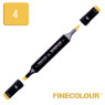 Маркер спиртовий Finecolour Brush 004 жовтий наполі Y4
