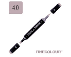 Маркер спиртовой Finecolour Brush 040 пурпурно-серый №6 PG40