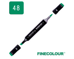 Маркер спиртовой Finecolour Brush 048 зеленый G48