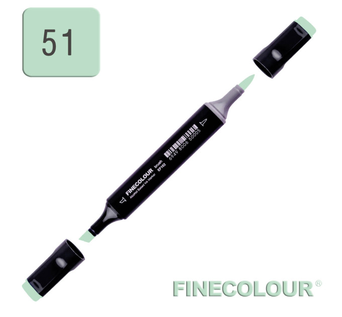 Маркер спиртовой Finecolour Brush 051 еловый зеленый G51