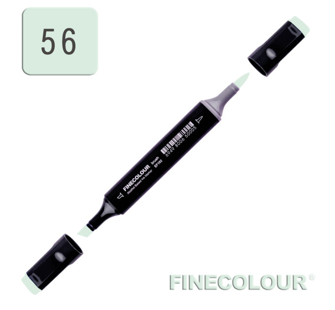 Маркер спиртовий Finecolour Brush 056 світло-зелений відтінок G56