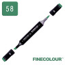 Маркер спиртовий Finecolour Brush 058 зелений холлі G58
