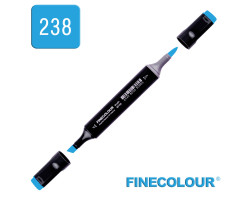 Маркер спиртовой Finecolour Brush 238 голубой павлин B238