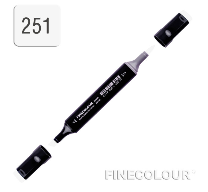 Маркер спиртовой Finecolour Brush 251 серый тонер №1 TG251