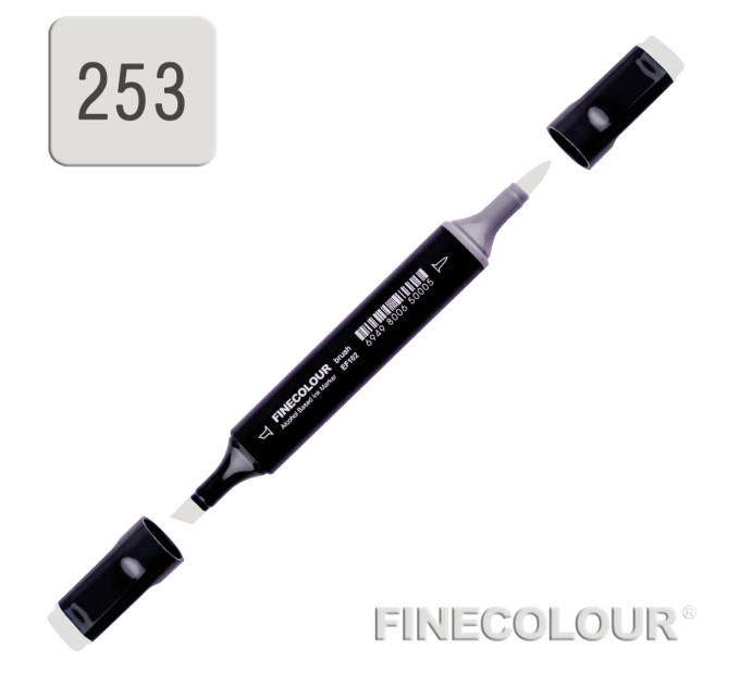 Маркер спиртовой Finecolour Brush 253 серый тонер №3 TG253
