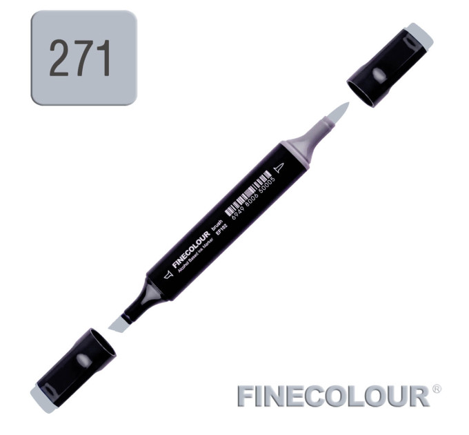 Маркер спиртовой Finecolour Brush 271 резкий серый №5 CG271