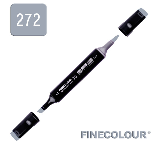 Маркер спиртовой Finecolour Brush 272 резкий серый №7 CG272