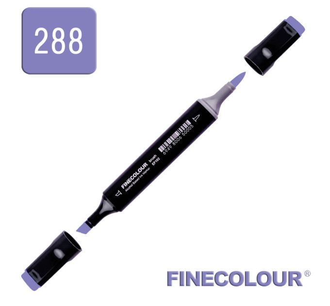 Маркер спиртовий Finecolour Brush 288 флуоресцентний фіолетовий FV288