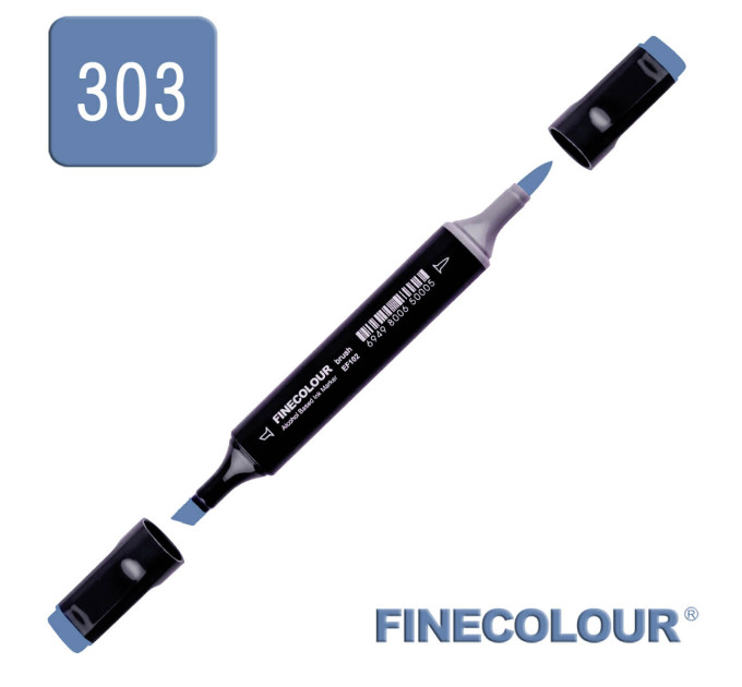 Маркер спиртовий Finecolour Brush 303 антверпен синій B303